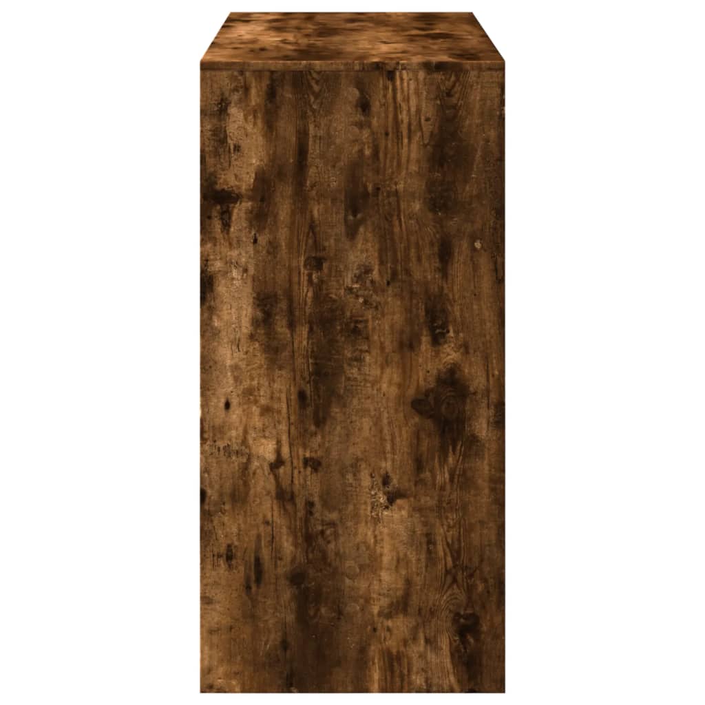 vidaXL Masă de bar, stejar fumuriu, 102x50x103,5 cm, lemn prelucrat