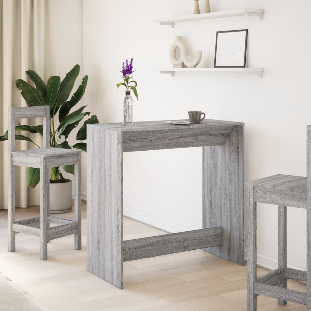 vidaXL Masă de bar, Sonoma gri, 102x50x103,5 cm, lemn prelucrat