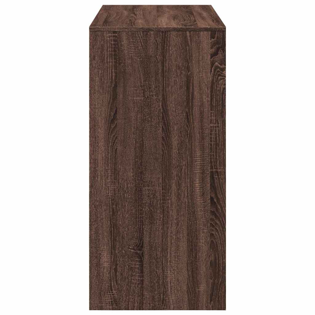 vidaXL Masă de bar, stejar maro, 102x50x103,5 cm, lemn prelucrat