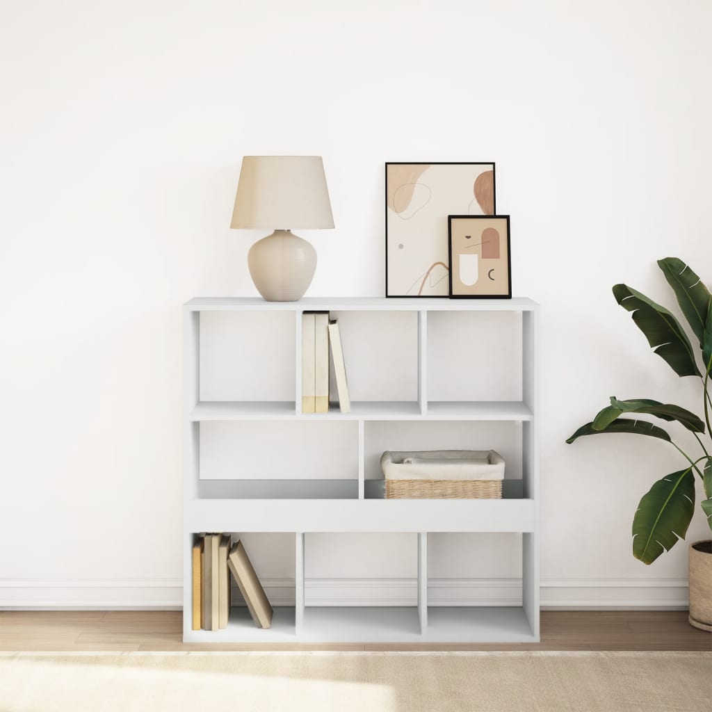 vidaXL Bibliotecă/Separator cameră, alb, 100x33x94,5 cm vidaXL Bibliotecă/Separator cameră, alb, 100x33x94,5 cm
