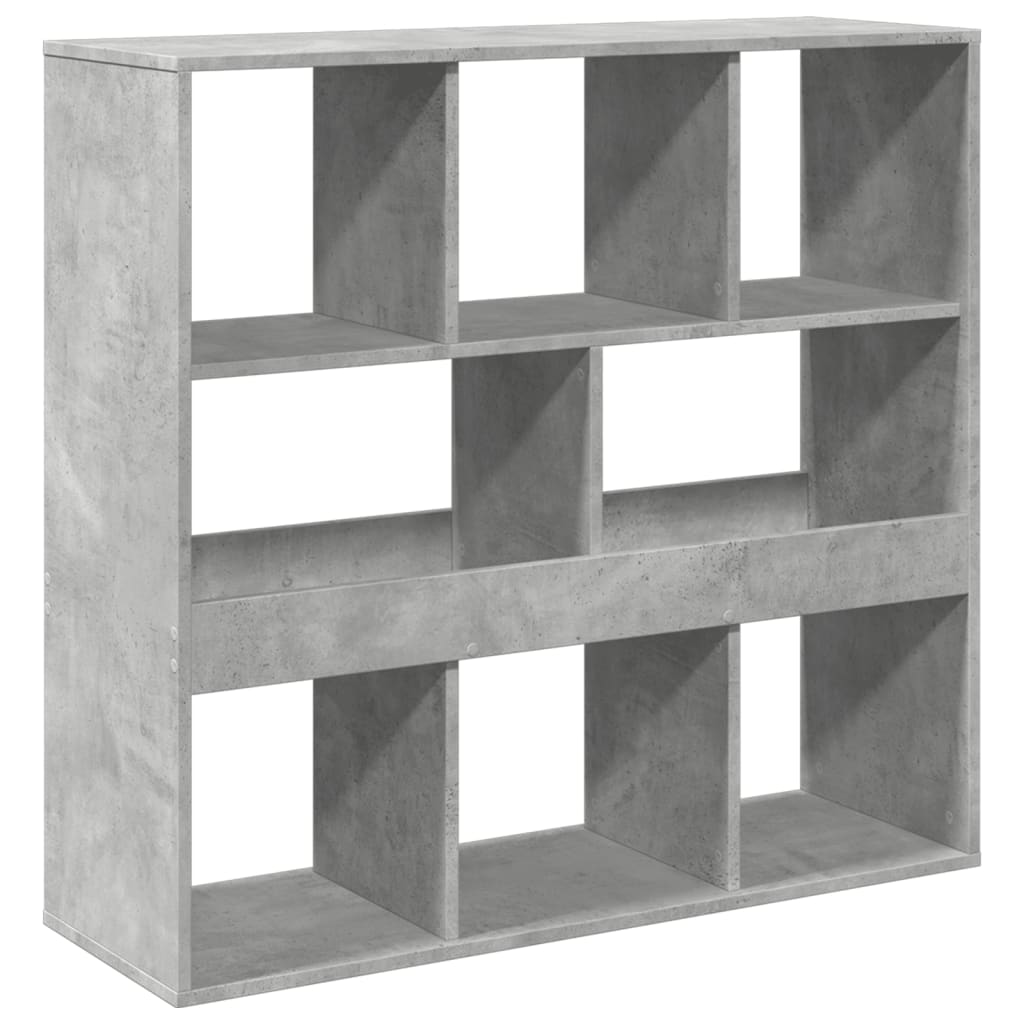 vidaXL Bibliotecă/Separator cameră, gri beton, 100x33x94,5 cm