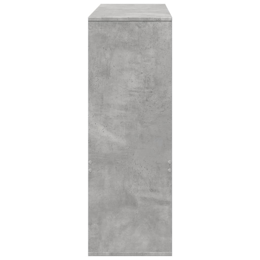 vidaXL Bibliotecă/Separator cameră, gri beton, 100x33x94,5 cm