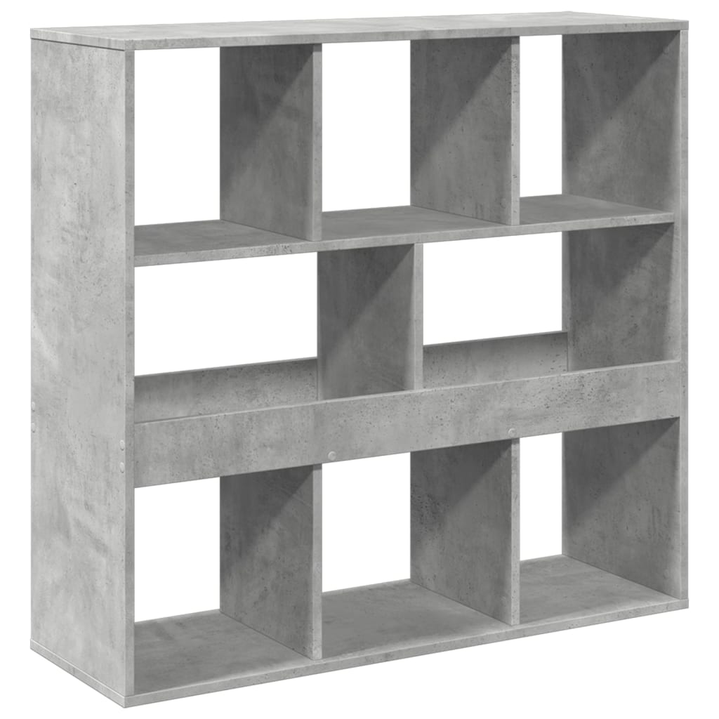 vidaXL Bibliotecă/Separator cameră, gri beton, 100x33x94,5 cm