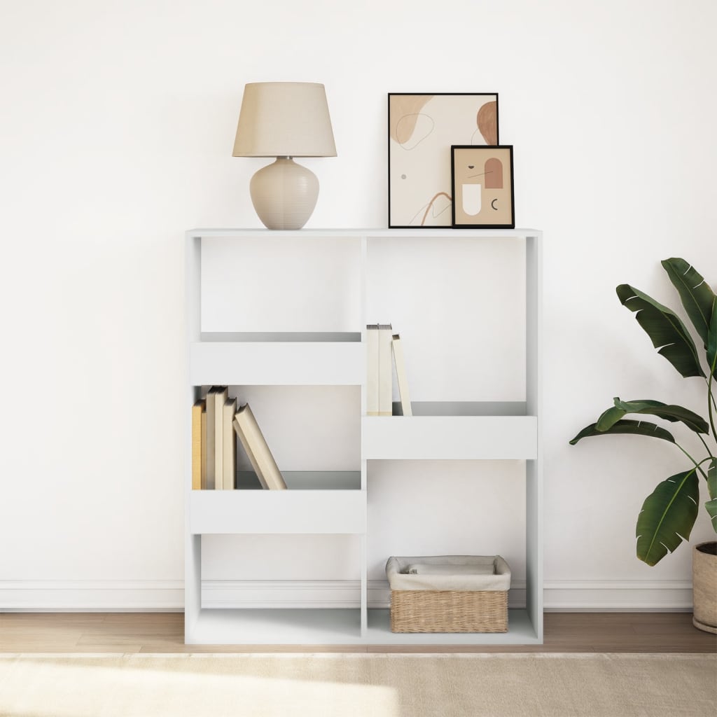 vidaXL Bibliotecă/Separator cameră, alb, 100x33x115 cm vidaXL Bibliotecă/Separator cameră, alb, 100x33x115 cm