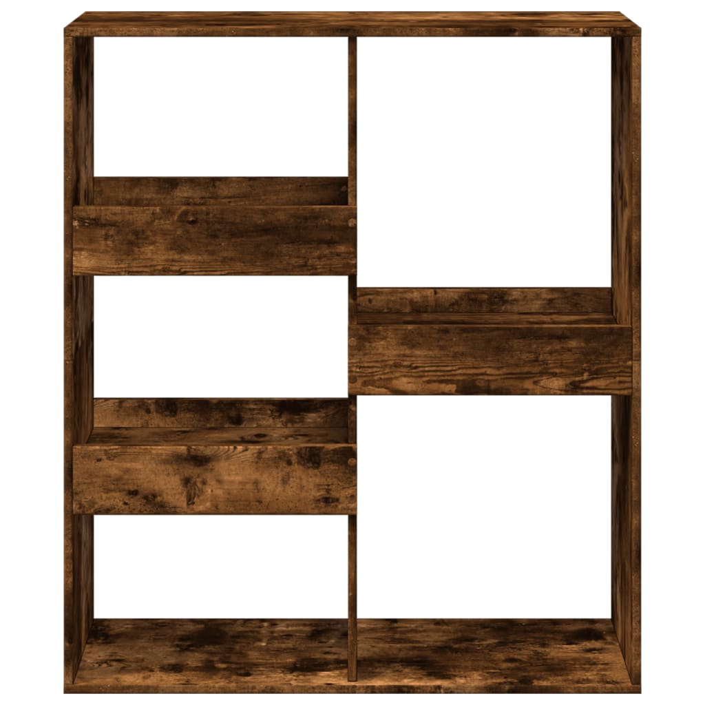 vidaXL Bibliotecă/Separator de cameră, stejar fumuriu, 100x33x115 cm vidaXL Bibliotecă/Separator de cameră, stejar fumuriu, 100x33x115 cm