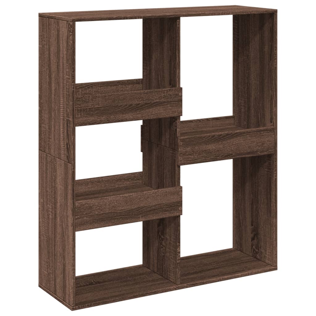 vidaXL Bibliotecă/Separator de cameră, stejar afumat, 100x33x115 cm vidaXL Bibliotecă/Separator de cameră, stejar afumat, 100x33x115 cm