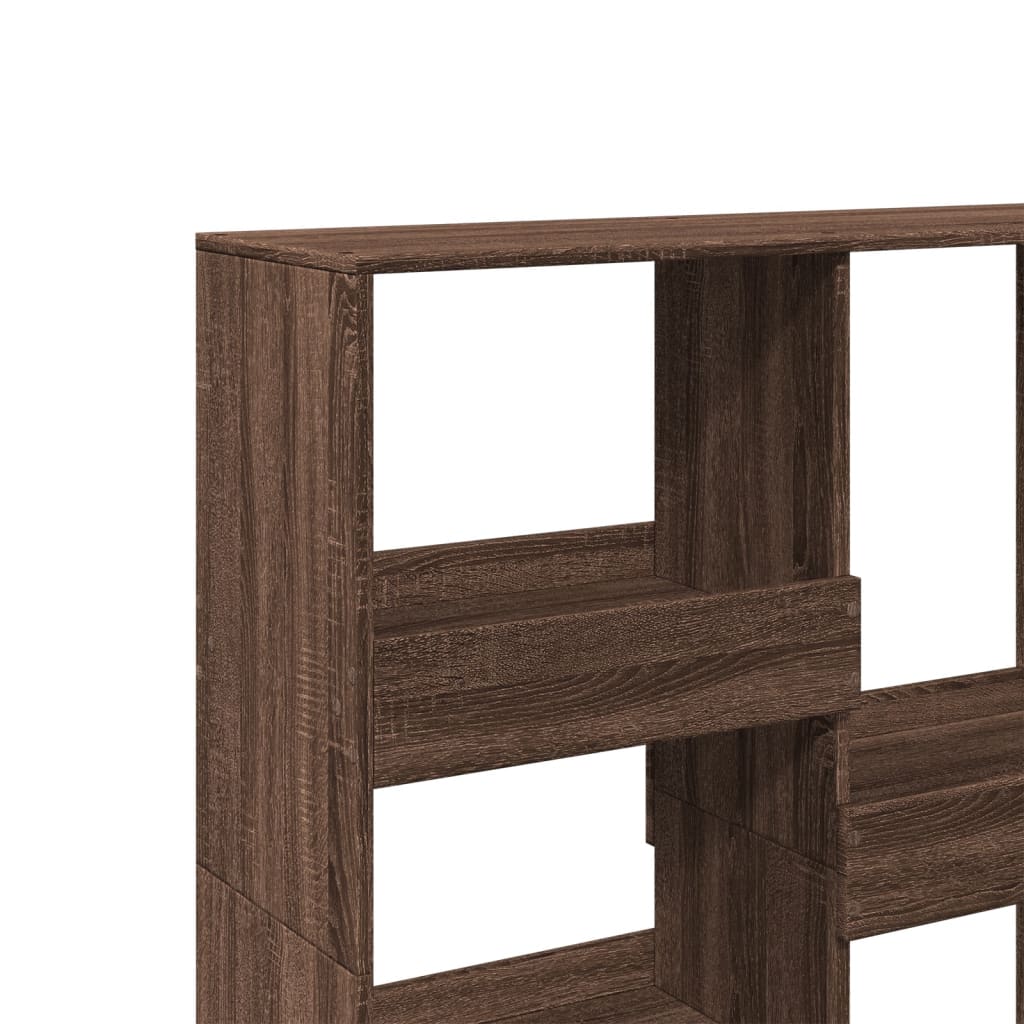 vidaXL Bibliotecă/Separator de cameră, stejar afumat, 100x33x115 cm vidaXL Bibliotecă/Separator de cameră, stejar afumat, 100x33x115 cm
