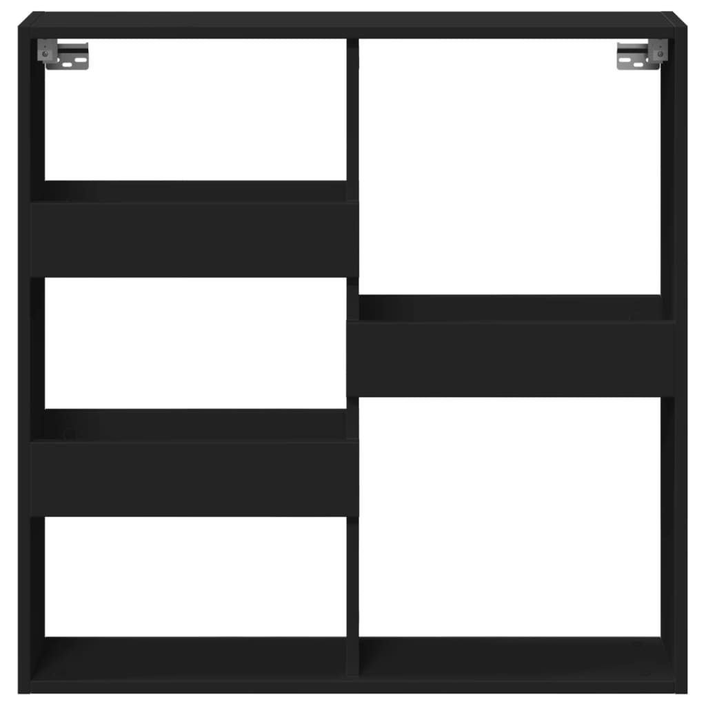 vidaXL Dulap de perete, negru, 80x15x80 cm, lemn prelucrat vidaXL Dulap de perete, negru, 80x15x80 cm, lemn prelucrat