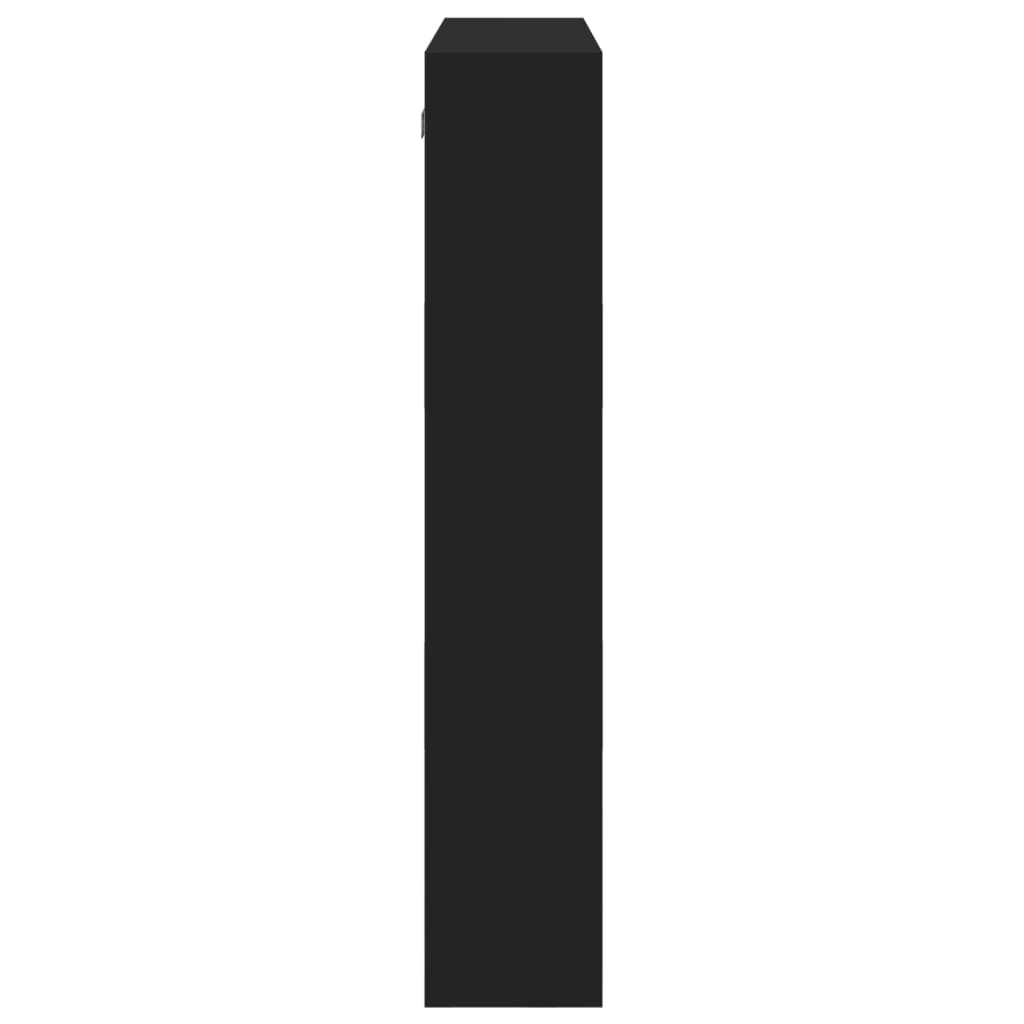 vidaXL Dulap de perete, negru, 80x15x80 cm, lemn prelucrat vidaXL Dulap de perete, negru, 80x15x80 cm, lemn prelucrat