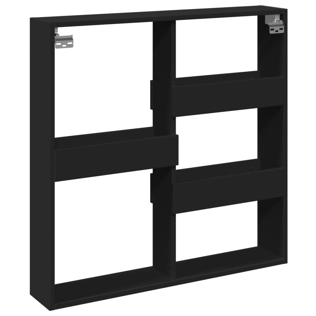 vidaXL Dulap de perete, negru, 80x15x80 cm, lemn prelucrat vidaXL Dulap de perete, negru, 80x15x80 cm, lemn prelucrat