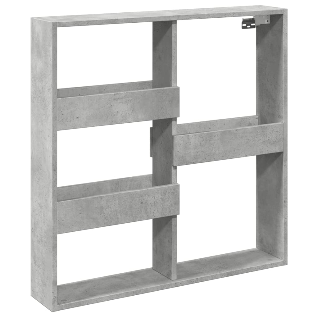 vidaXL Dulap de perete, gri beton, 80x15x80 cm, lemn prelucrat vidaXL Dulap de perete, gri beton, 80x15x80 cm, lemn prelucrat