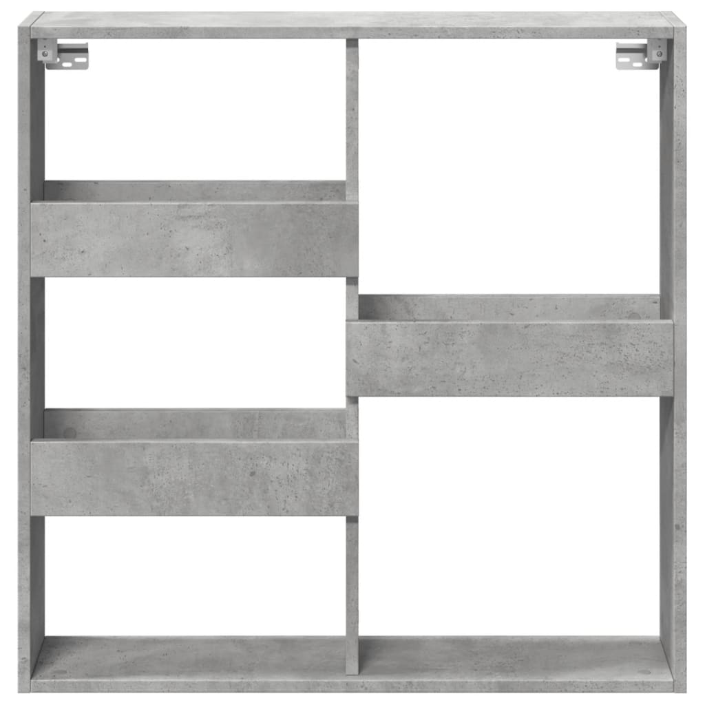 vidaXL Dulap de perete, gri beton, 80x15x80 cm, lemn prelucrat vidaXL Dulap de perete, gri beton, 80x15x80 cm, lemn prelucrat