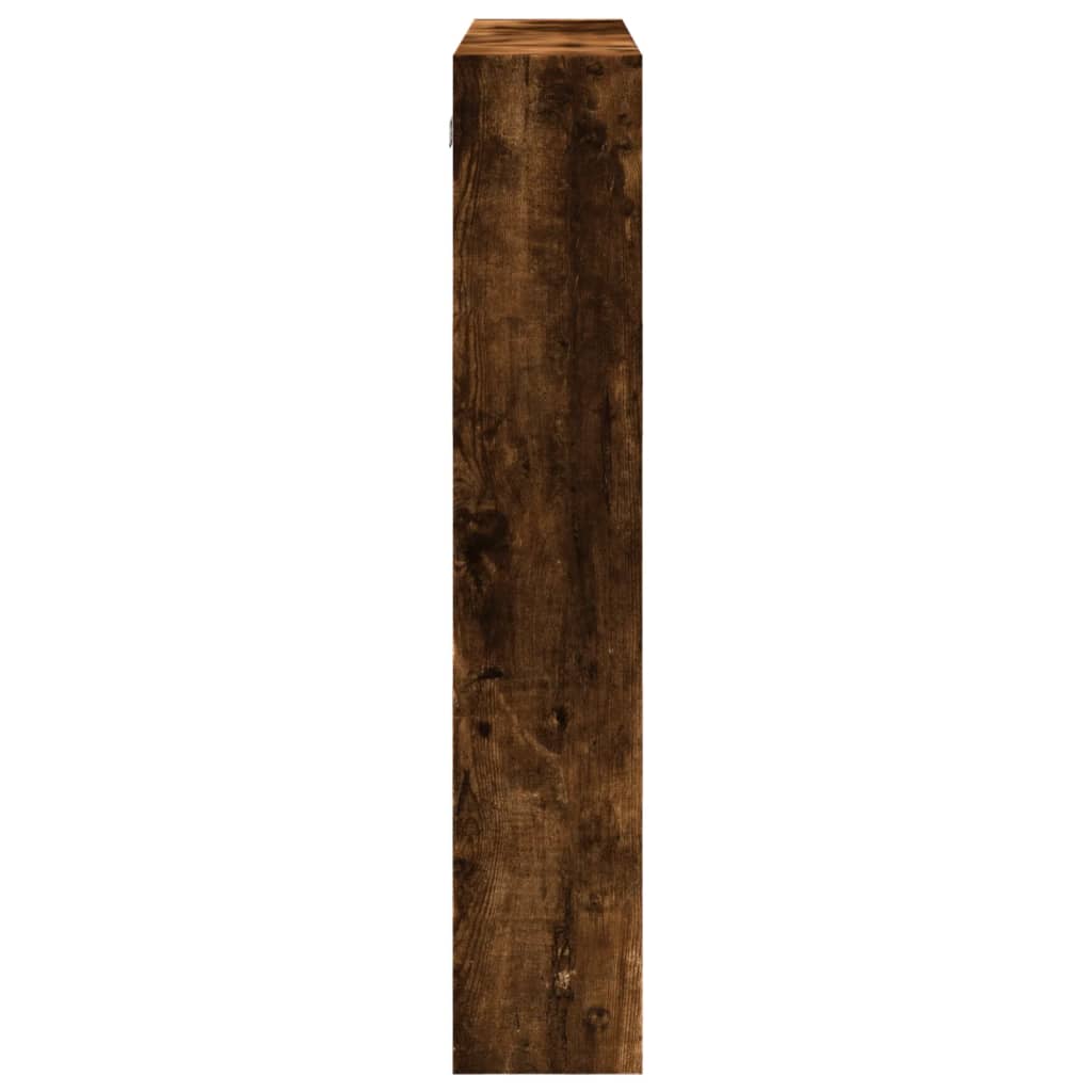 vidaXL Dulap de perete, stejar fumuriu, 80x15x80 cm, lemn prelucrat