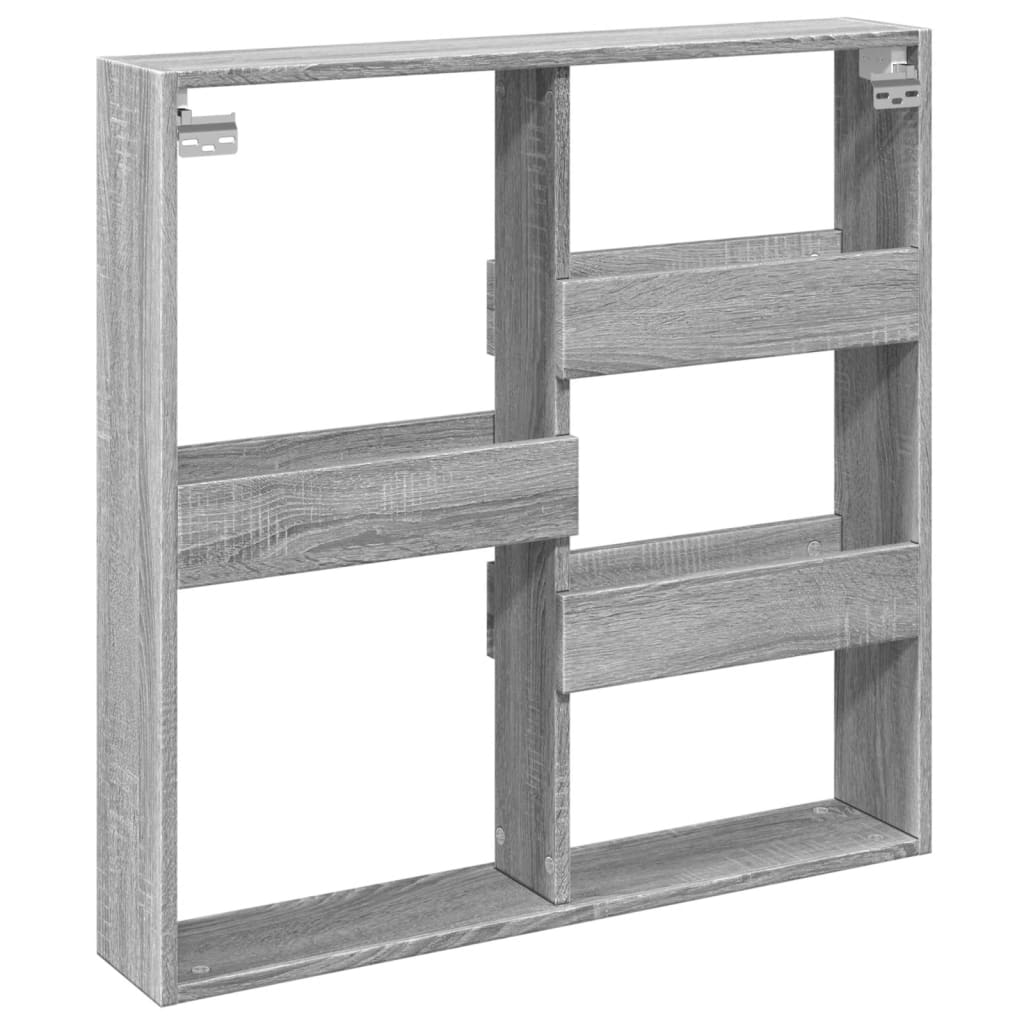 vidaXL Dulap de perete, gri sonoma, 80x15x80 cm, lemn prelucrat vidaXL Dulap de perete, gri sonoma, 80x15x80 cm, lemn prelucrat