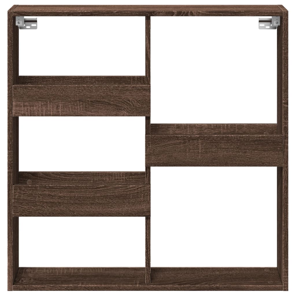 vidaXL Dulap de perete, stejar maro, 80x15x80 cm, lemn prelucrat vidaXL Dulap de perete, stejar maro, 80x15x80 cm, lemn prelucrat