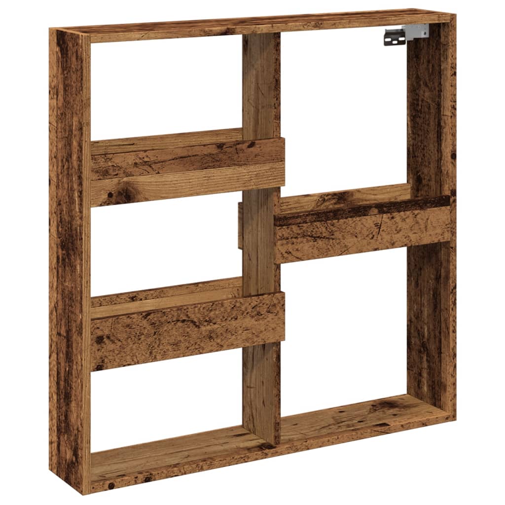 vidaXL Dulap de perete, lemn vechi, 80x15x80 cm, lemn prelucrat vidaXL Dulap de perete, lemn vechi, 80x15x80 cm, lemn prelucrat