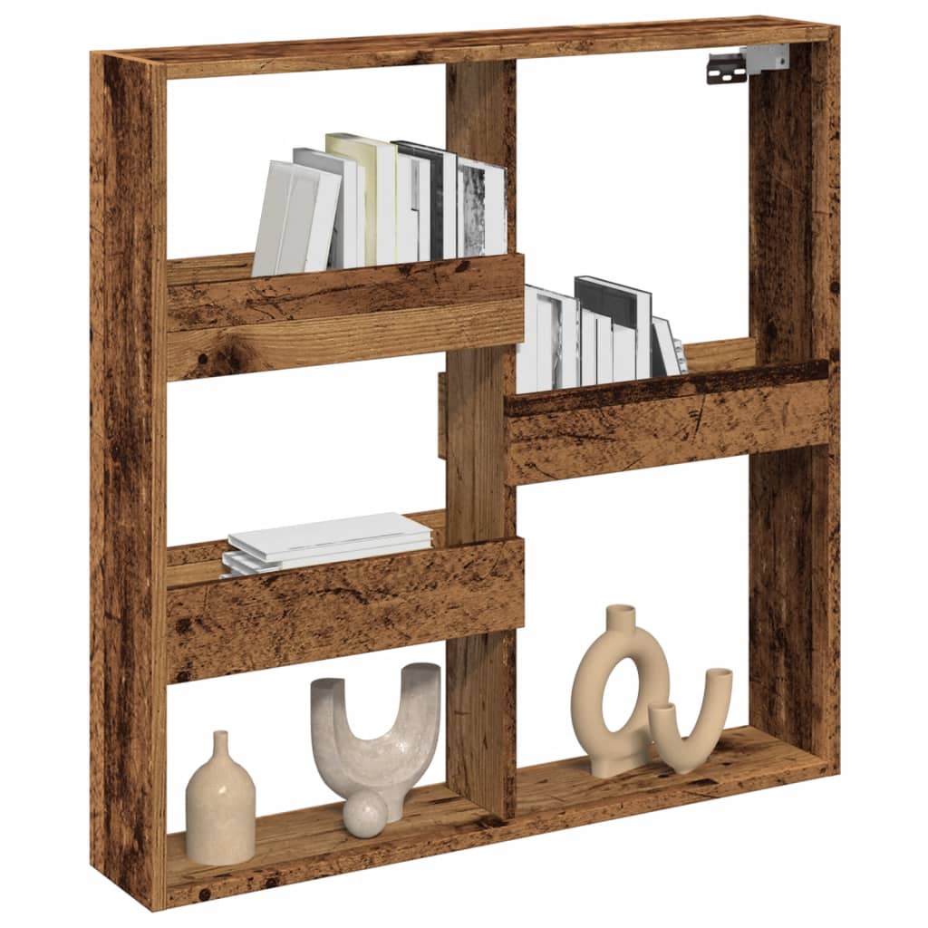 vidaXL Dulap de perete, lemn vechi, 80x15x80 cm, lemn prelucrat vidaXL Dulap de perete, lemn vechi, 80x15x80 cm, lemn prelucrat
