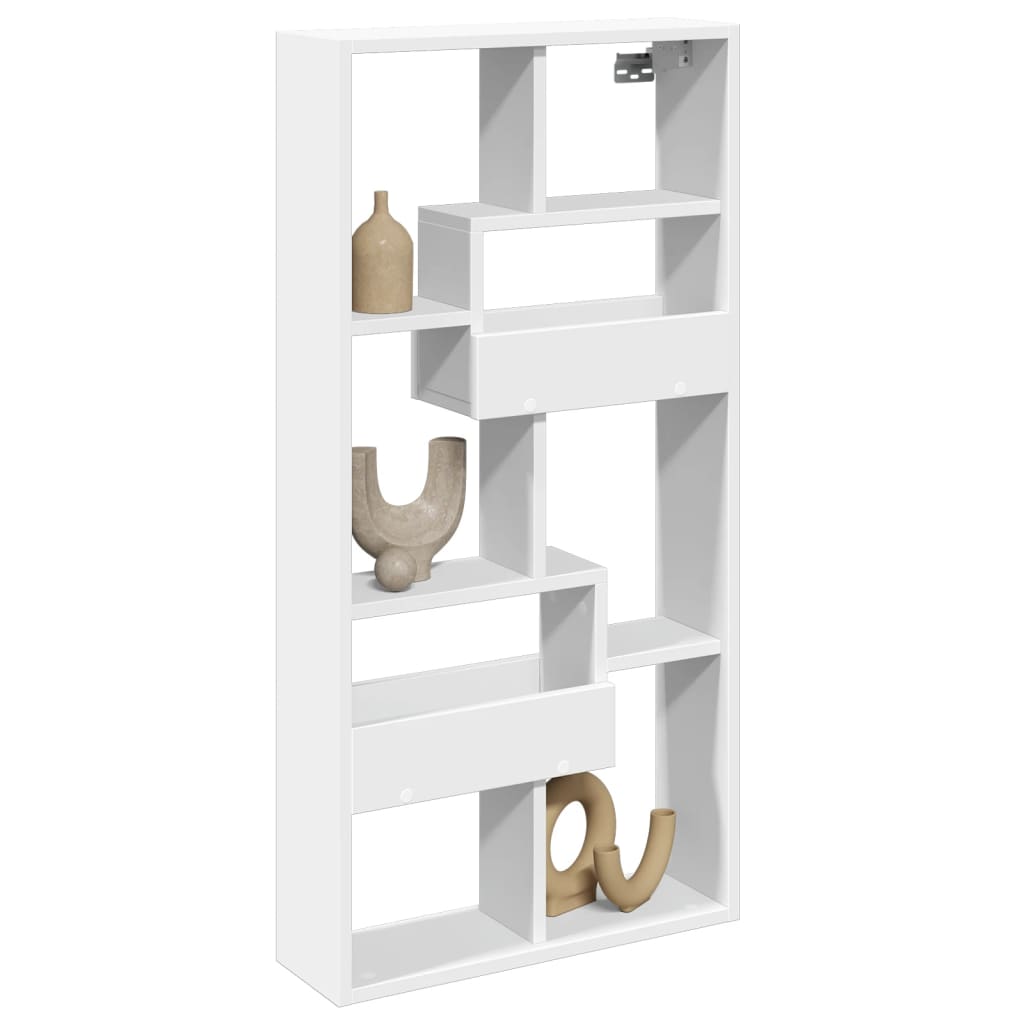 vidaXL Dulap de perete, alb, 50x15x100 cm, lemn prelucrat vidaXL Dulap de perete, alb, 50x15x100 cm, lemn prelucrat