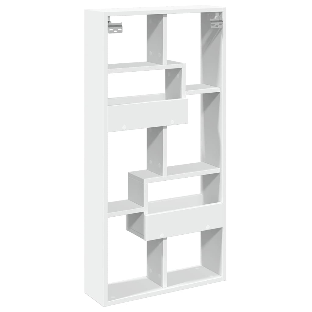 vidaXL Dulap de perete, alb, 50x15x100 cm, lemn prelucrat vidaXL Dulap de perete, alb, 50x15x100 cm, lemn prelucrat