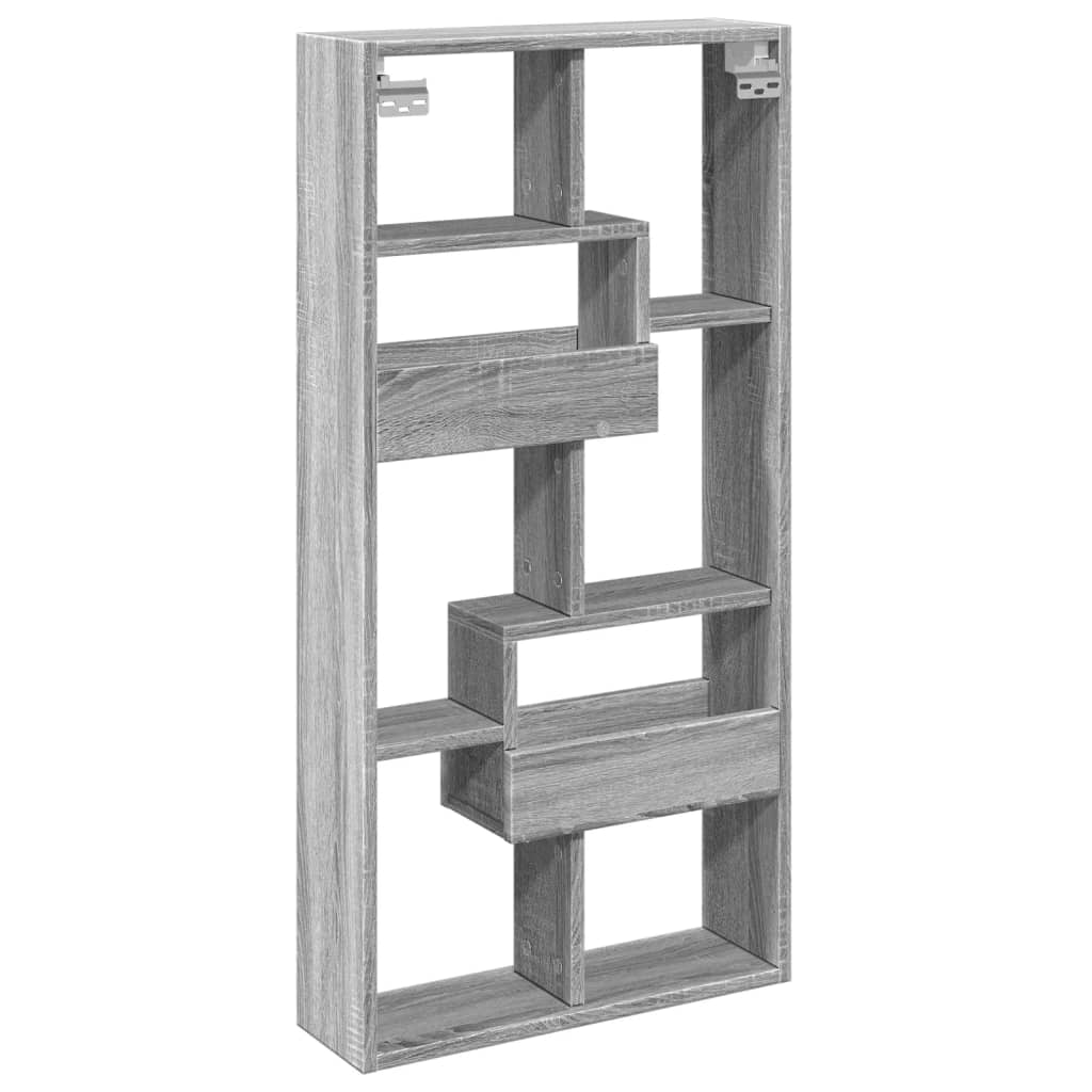 vidaXL Dulap de perete, gri sonoma, 50x15x100 cm, lemn prelucrat vidaXL Dulap de perete, gri sonoma, 50x15x100 cm, lemn prelucrat