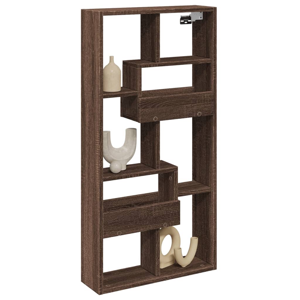 vidaXL Dulap de perete, stejar maro, 50x15x100 cm, lemn prelucrat vidaXL Dulap de perete, stejar maro, 50x15x100 cm, lemn prelucrat