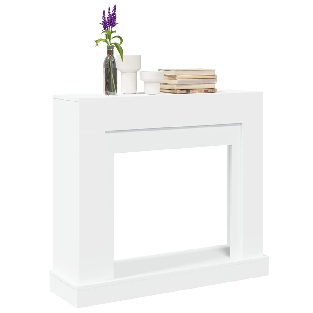 vidaXL Mască de șemineu, alb, 100x30x87,5 cm, lemn prelucrat vidaXL Mască de șemineu, alb, 100x30x87,5 cm, lemn prelucrat