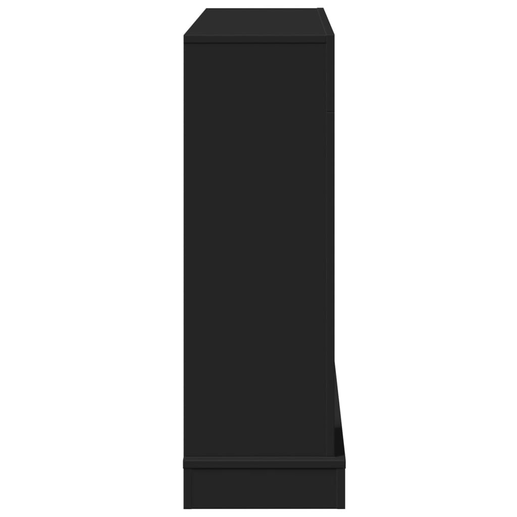 vidaXL Mască de șemineu, negru, 100x30x87,5 cm, lemn prelucrat vidaXL Mască de șemineu, negru, 100x30x87,5 cm, lemn prelucrat