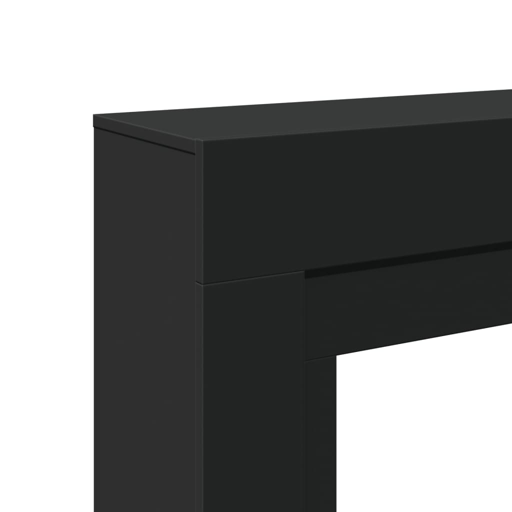 vidaXL Mască de șemineu, negru, 100x30x87,5 cm, lemn prelucrat vidaXL Mască de șemineu, negru, 100x30x87,5 cm, lemn prelucrat