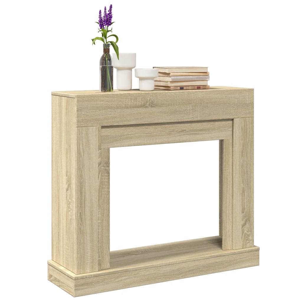 vidaXL Mască de șemineu, stejar sonoma, 100x30x87,5 cm, lemn prelucrat vidaXL Mască de șemineu, stejar sonoma, 100x30x87,5 cm, lemn prelucrat