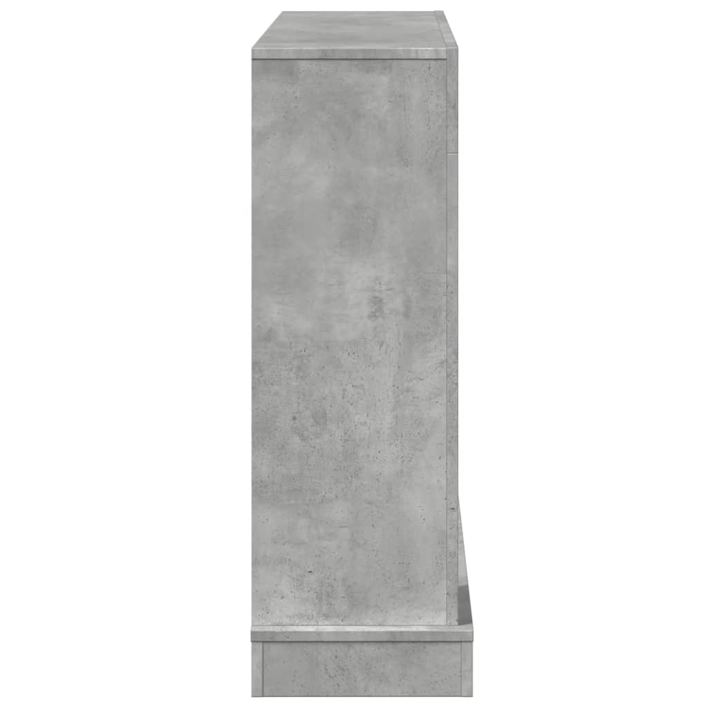 vidaXL Mască de șemineu, gri beton, 100x30x87,5 cm, lemn prelucrat vidaXL Mască de șemineu, gri beton, 100x30x87,5 cm, lemn prelucrat