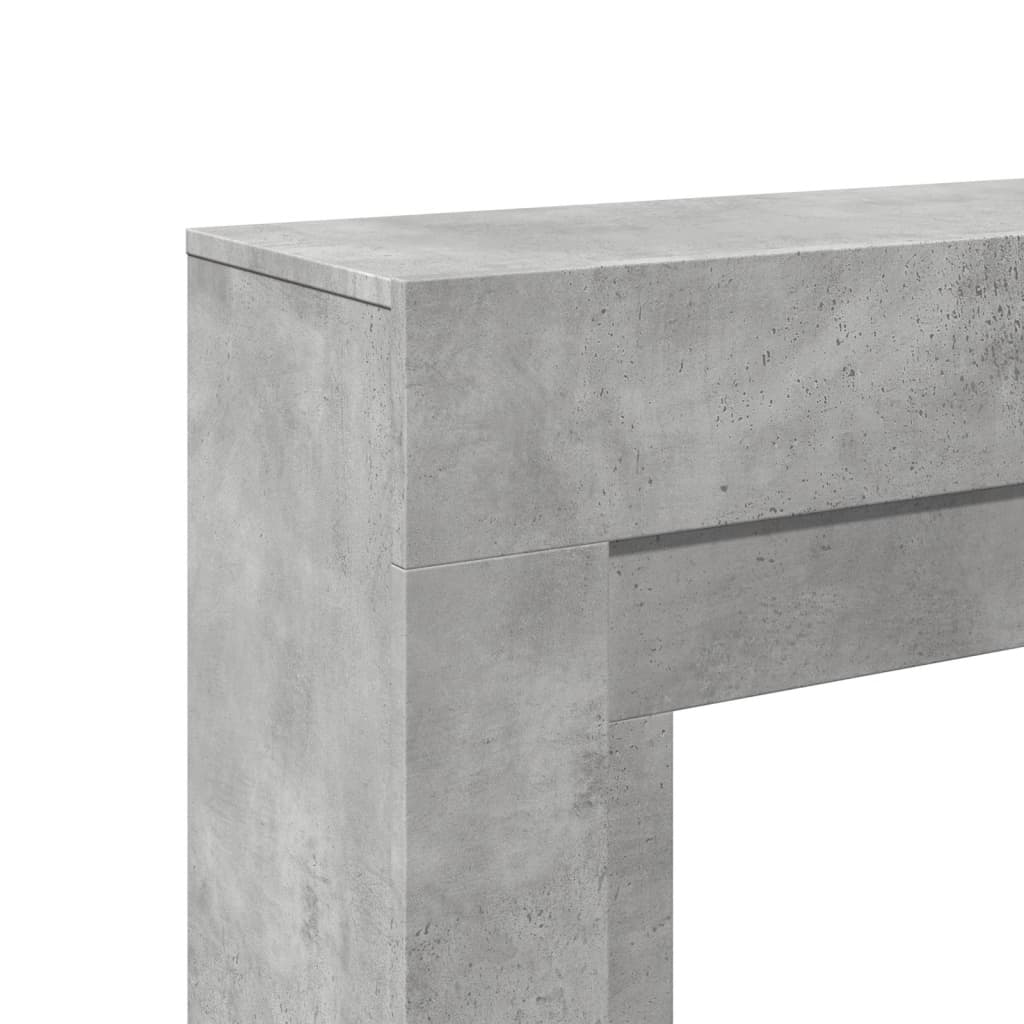 vidaXL Mască de șemineu, gri beton, 100x30x87,5 cm, lemn prelucrat vidaXL Mască de șemineu, gri beton, 100x30x87,5 cm, lemn prelucrat