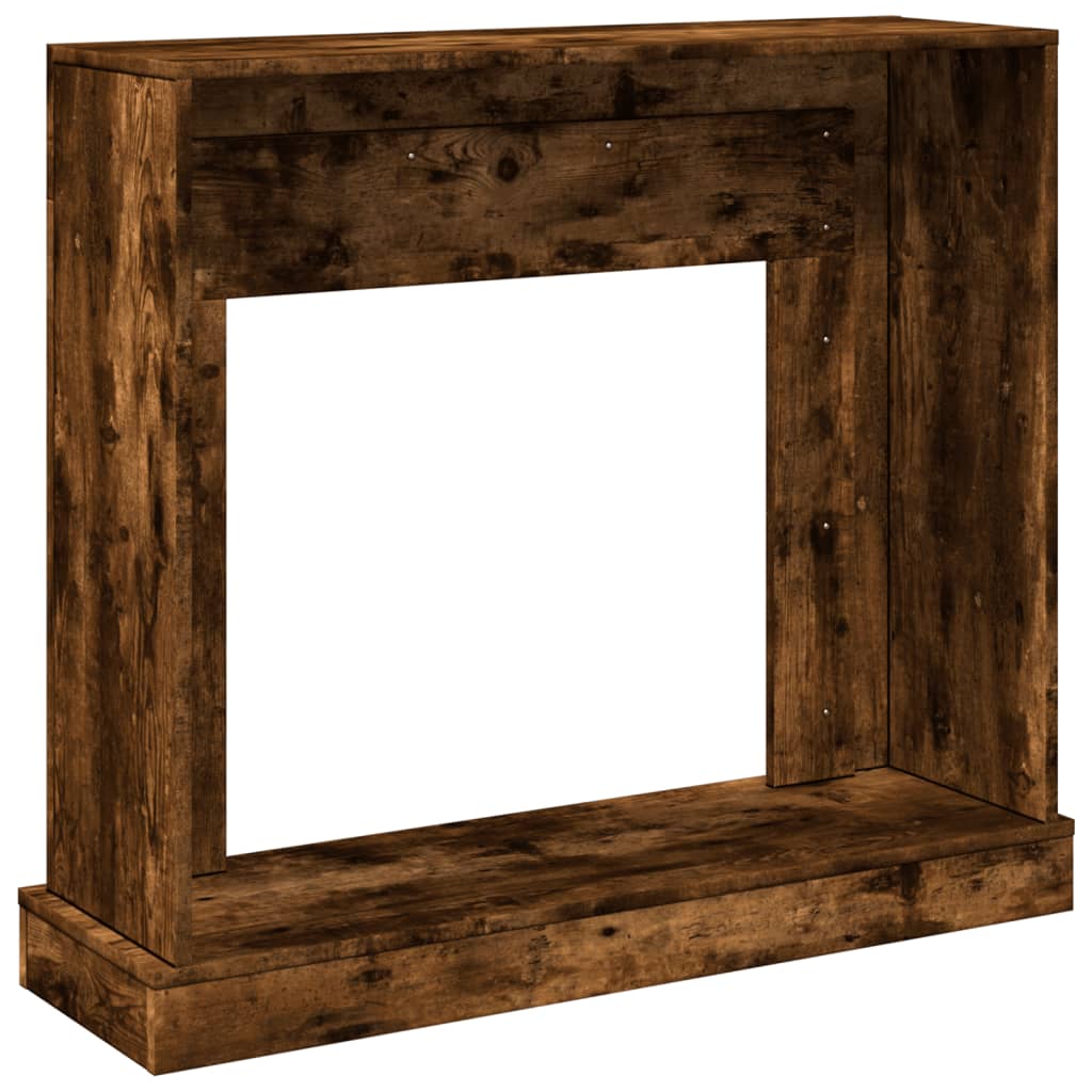 vidaXL Mască de șemineu, stejar fumuriu 100x30x87,5 cm, lemn prelucrat vidaXL Mască de șemineu, stejar fumuriu 100x30x87,5 cm, lemn prelucrat