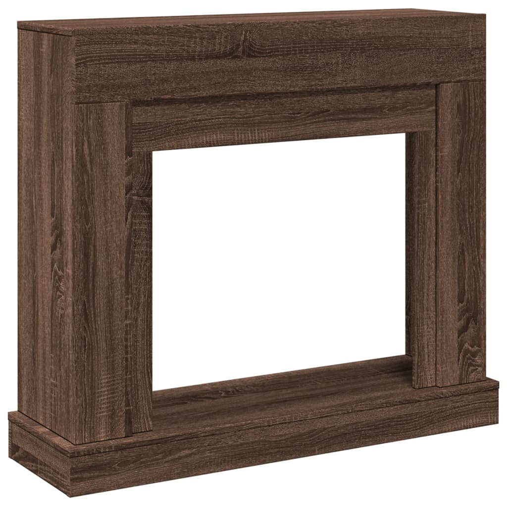 vidaXL Mască de șemineu, stejar maro, 100x30x87,5 cm, lemn prelucrat vidaXL Mască de șemineu, stejar maro, 100x30x87,5 cm, lemn prelucrat
