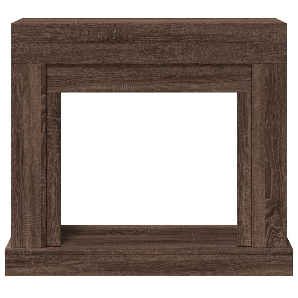 vidaXL Mască de șemineu, stejar maro, 100x30x87,5 cm, lemn prelucrat vidaXL Mască de șemineu, stejar maro, 100x30x87,5 cm, lemn prelucrat
