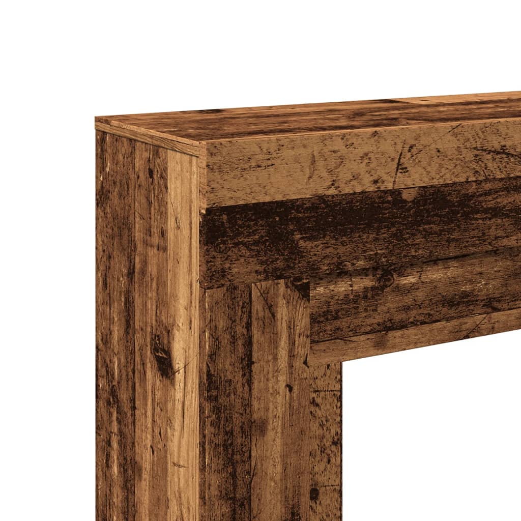 vidaXL Mască de șemineu, lemn vechi, 100x30x87,5 cm, lemn prelucrat vidaXL Mască de șemineu, lemn vechi, 100x30x87,5 cm, lemn prelucrat