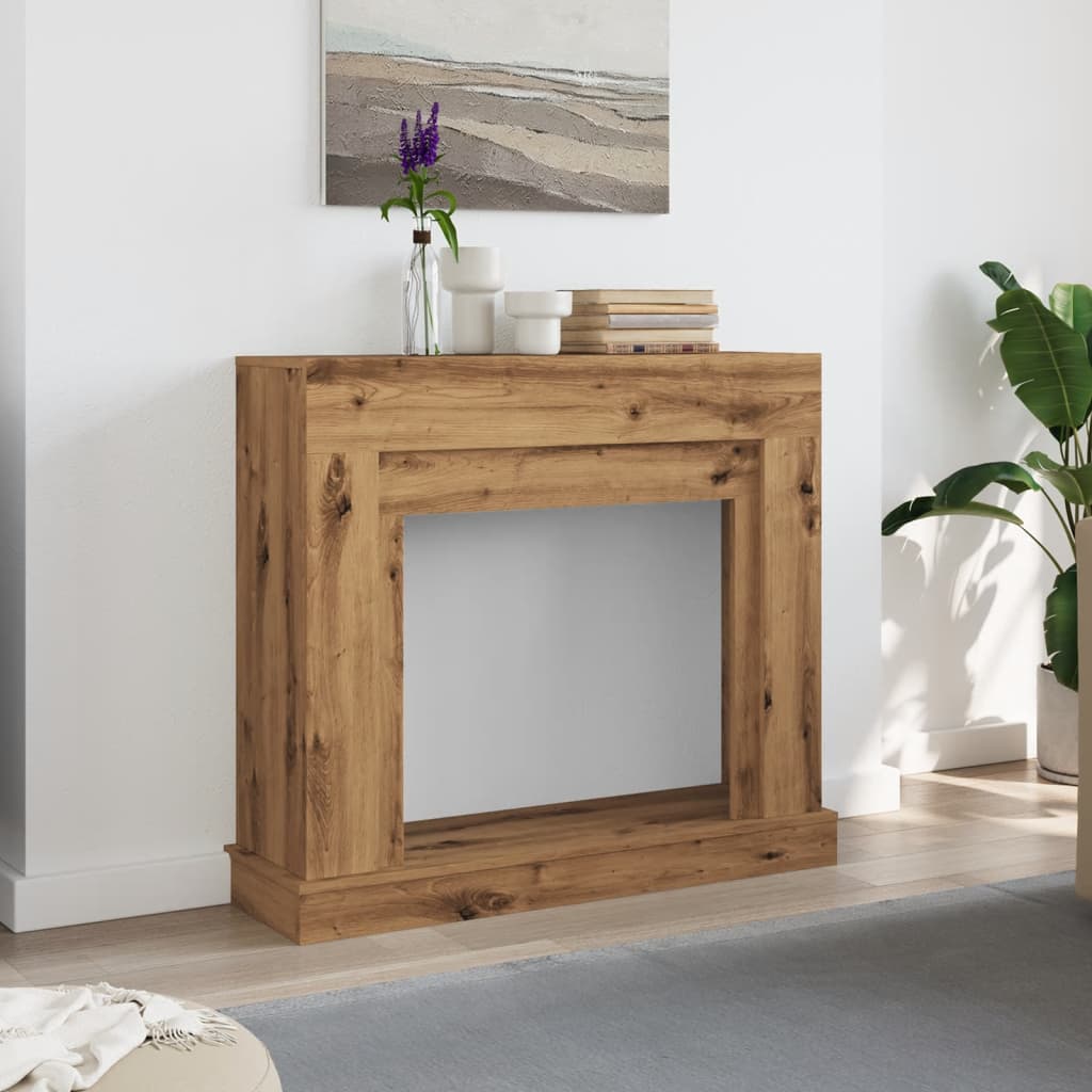 vidaXL Mască șemineu, stejar artizanal, 100x30x87,5 cm, lemn prelucrat vidaXL Mască șemineu, stejar artizanal, 100x30x87,5 cm, lemn prelucrat