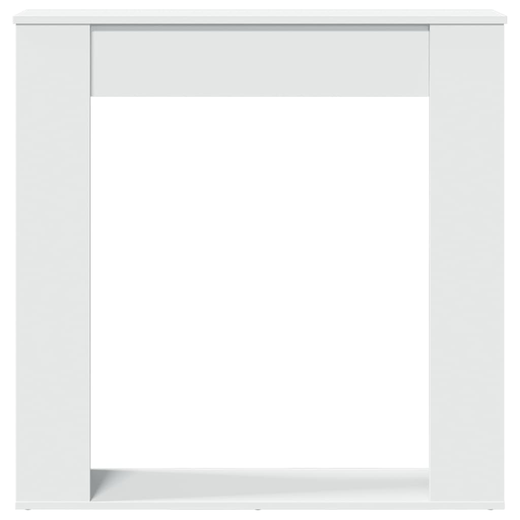 vidaXL Mască de șemineu, alb, 100x20x100 cm, lemn prelucrat vidaXL Mască de șemineu, alb, 100x20x100 cm, lemn prelucrat