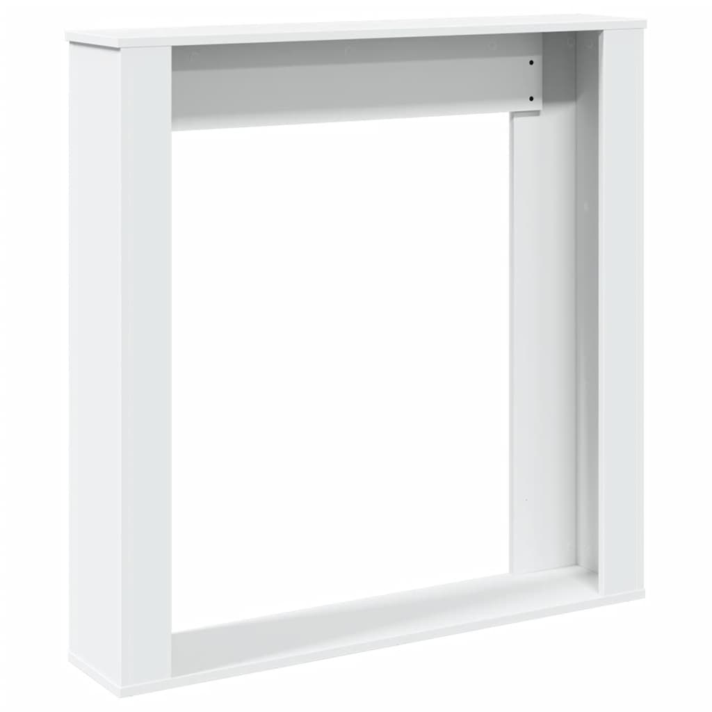 vidaXL Mască de șemineu, alb, 100x20x100 cm, lemn prelucrat vidaXL Mască de șemineu, alb, 100x20x100 cm, lemn prelucrat