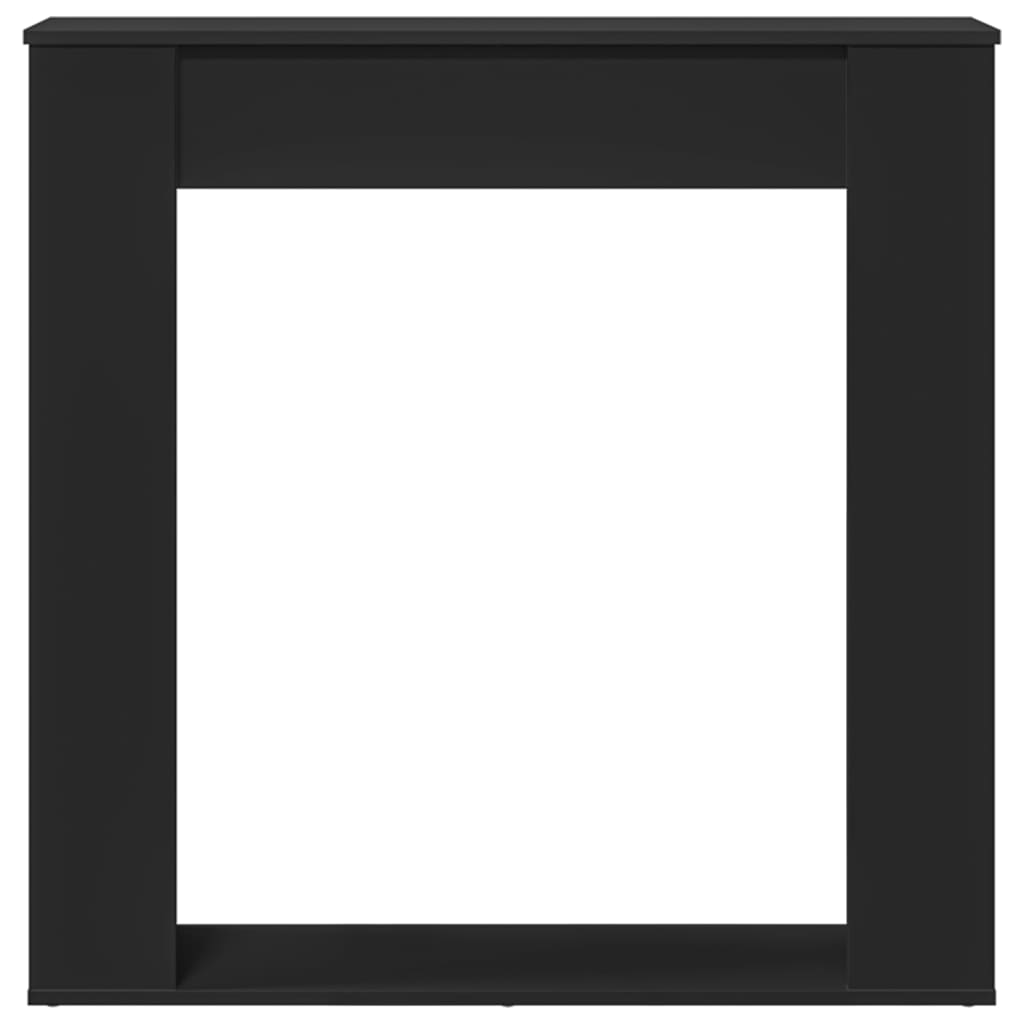 vidaXL Mască de șemineu, negru, 100x20x100 cm, lemn prelucrat vidaXL Mască de șemineu, negru, 100x20x100 cm, lemn prelucrat