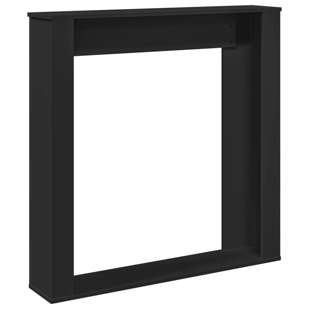 vidaXL Mască de șemineu, negru, 100x20x100 cm, lemn prelucrat vidaXL Mască de șemineu, negru, 100x20x100 cm, lemn prelucrat