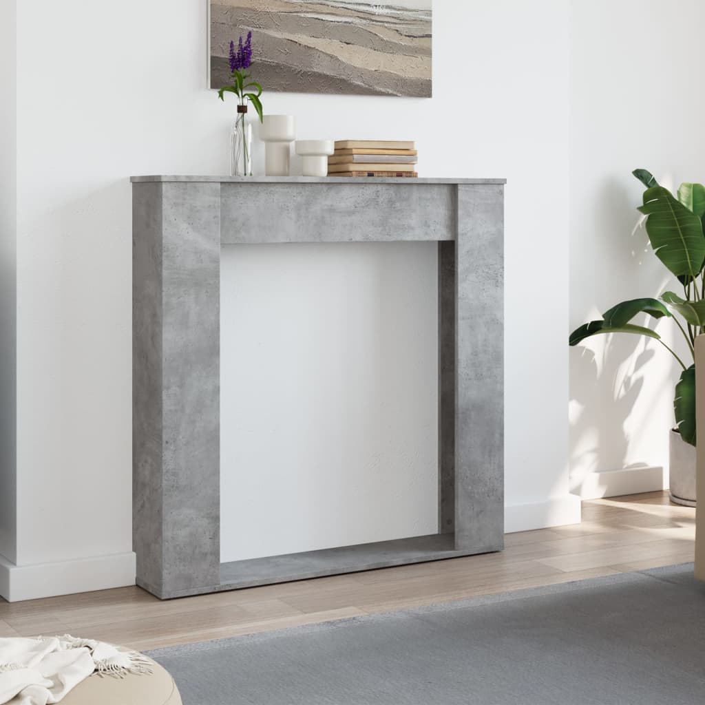 vidaXL Mască de șemineu, gri beton, 100x20x100 cm, lemn prelucrat vidaXL Mască de șemineu, gri beton, 100x20x100 cm, lemn prelucrat