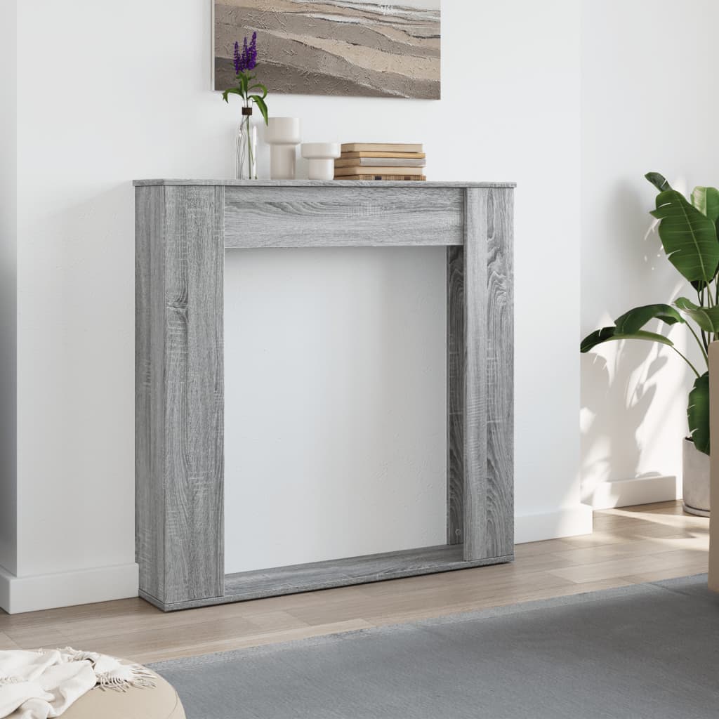 vidaXL Mască de șemineu, sonoma gri, 100x20x100 cm, lemn prelucrat vidaXL Mască de șemineu, sonoma gri, 100x20x100 cm, lemn prelucrat