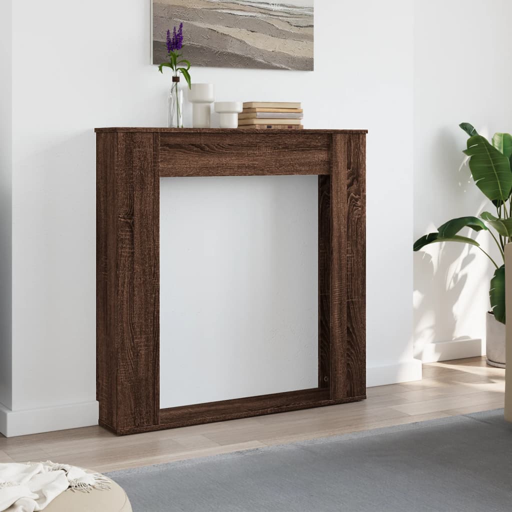 vidaXL Mască de șemineu, stejar maro, 100x20x100 cm, lemn prelucrat vidaXL Mască de șemineu, stejar maro, 100x20x100 cm, lemn prelucrat