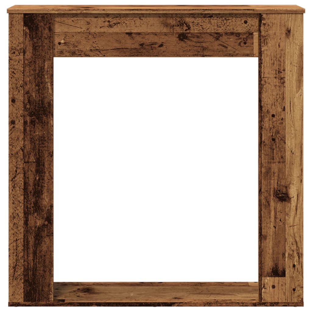 vidaXL Mască de șemineu, lemn vechi, 100x20x100 cm, lemn prelucrat vidaXL Mască de șemineu, lemn vechi, 100x20x100 cm, lemn prelucrat