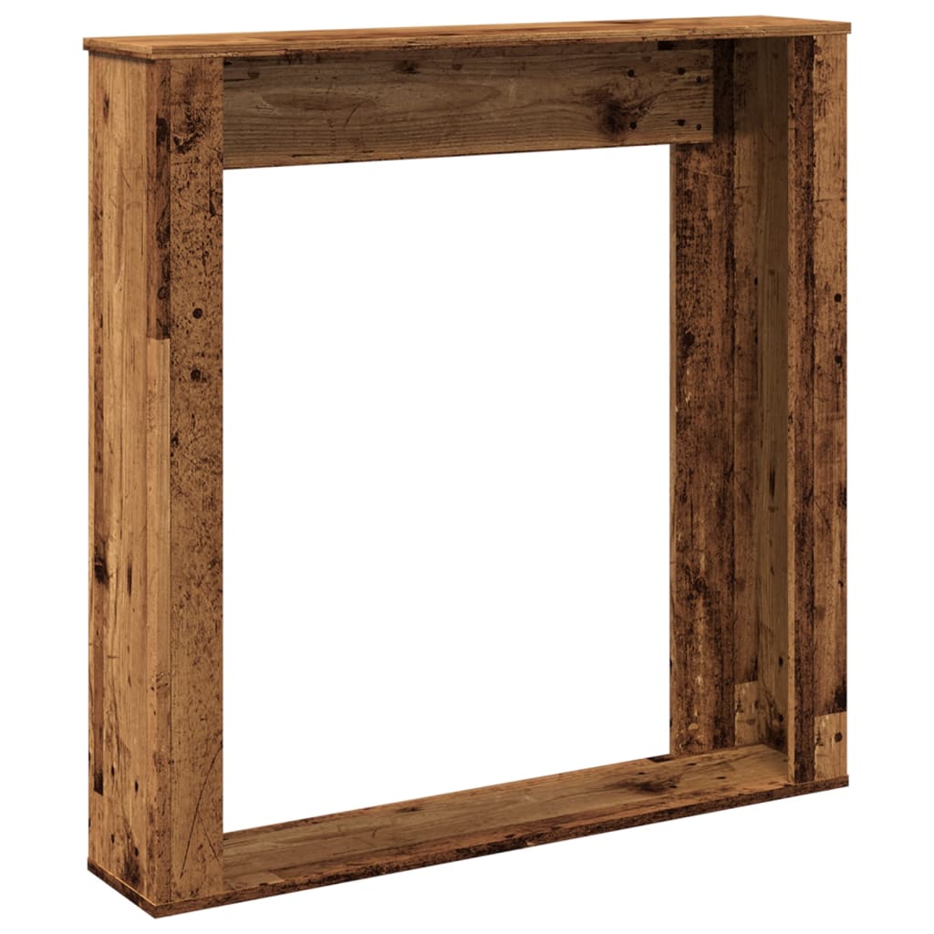 vidaXL Mască de șemineu, lemn vechi, 100x20x100 cm, lemn prelucrat vidaXL Mască de șemineu, lemn vechi, 100x20x100 cm, lemn prelucrat