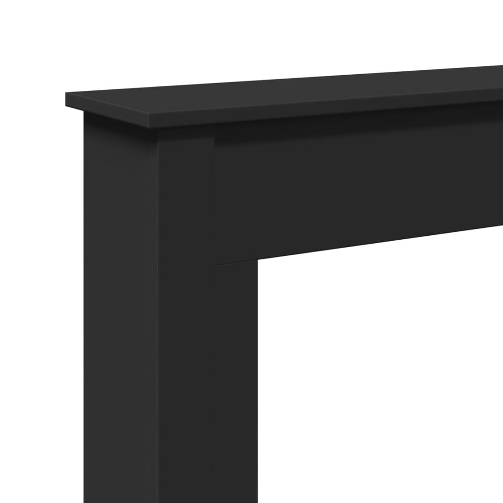vidaXL Mască de șemineu, negru, 75x20x87,5 cm, lemn prelucrat vidaXL Mască de șemineu, negru, 75x20x87,5 cm, lemn prelucrat
