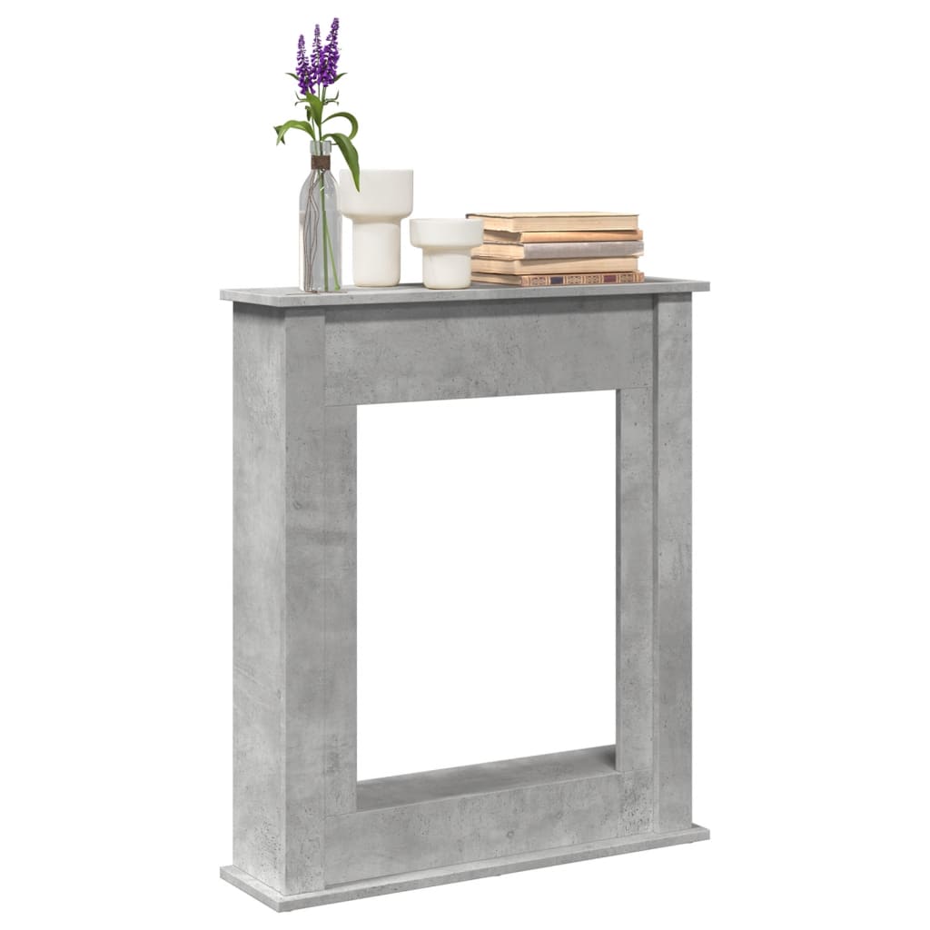 vidaXL Mască de șemineu, gri beton, 75x20x87,5 cm, lemn prelucrat vidaXL Mască de șemineu, gri beton, 75x20x87,5 cm, lemn prelucrat