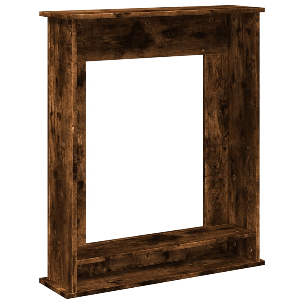 vidaXL Mască de șemineu, stejar fumuriu 75x20x87,5 cm, lemn prelucrat vidaXL Mască de șemineu, stejar fumuriu 75x20x87,5 cm, lemn prelucrat