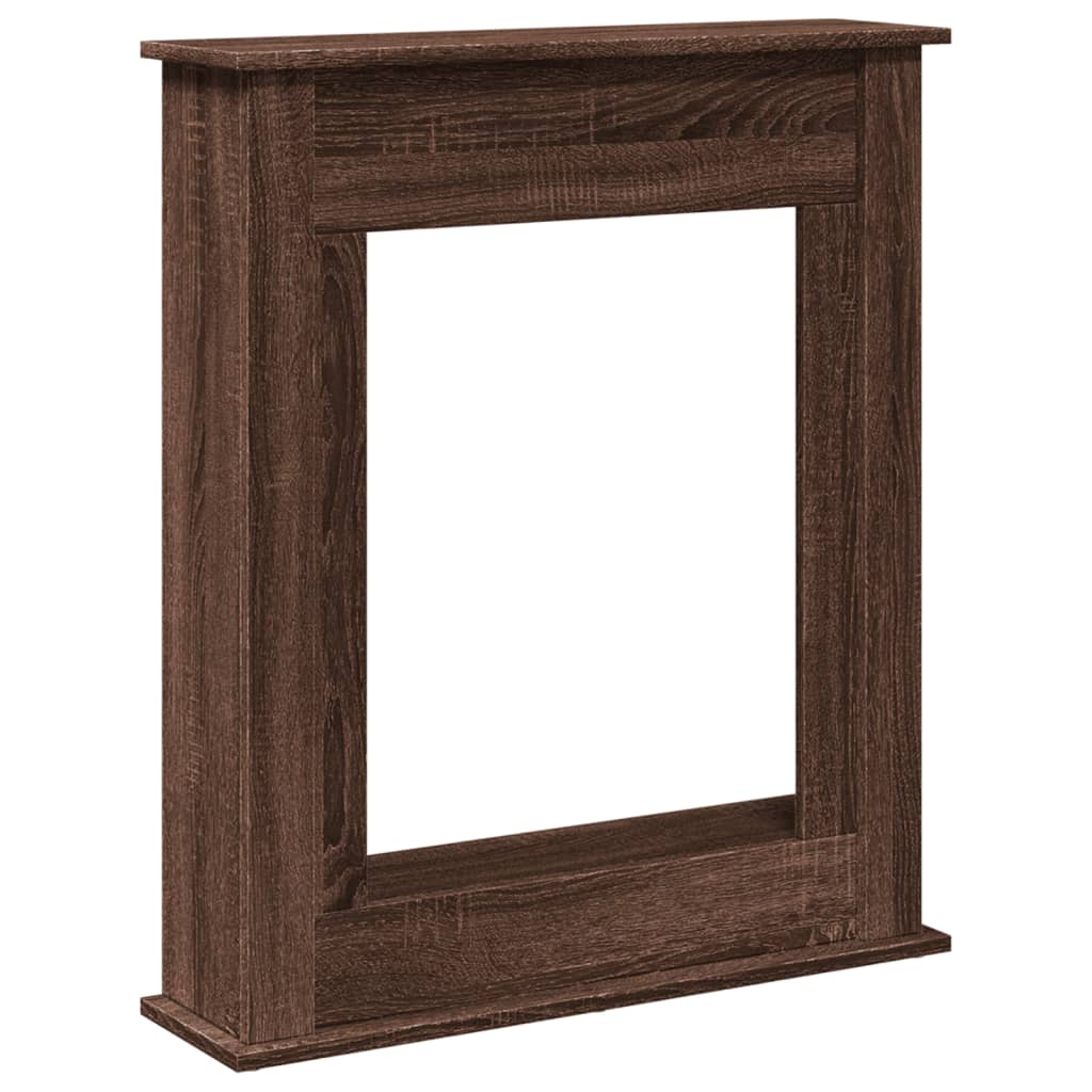 vidaXL Mască de șemineu, stejar maro,75x20x87,5 cm, lemn prelucrat vidaXL Mască de șemineu, stejar maro,75x20x87,5 cm, lemn prelucrat