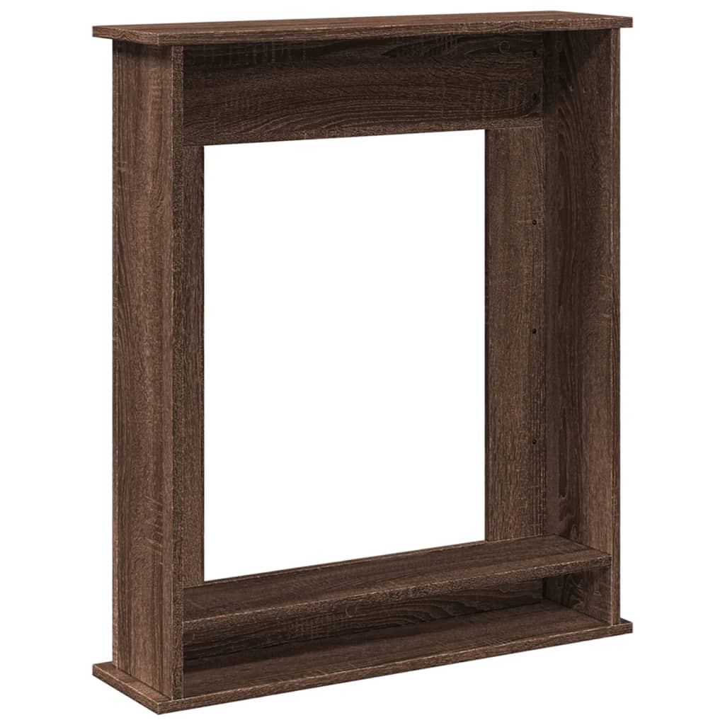 vidaXL Mască de șemineu, stejar maro,75x20x87,5 cm, lemn prelucrat vidaXL Mască de șemineu, stejar maro,75x20x87,5 cm, lemn prelucrat